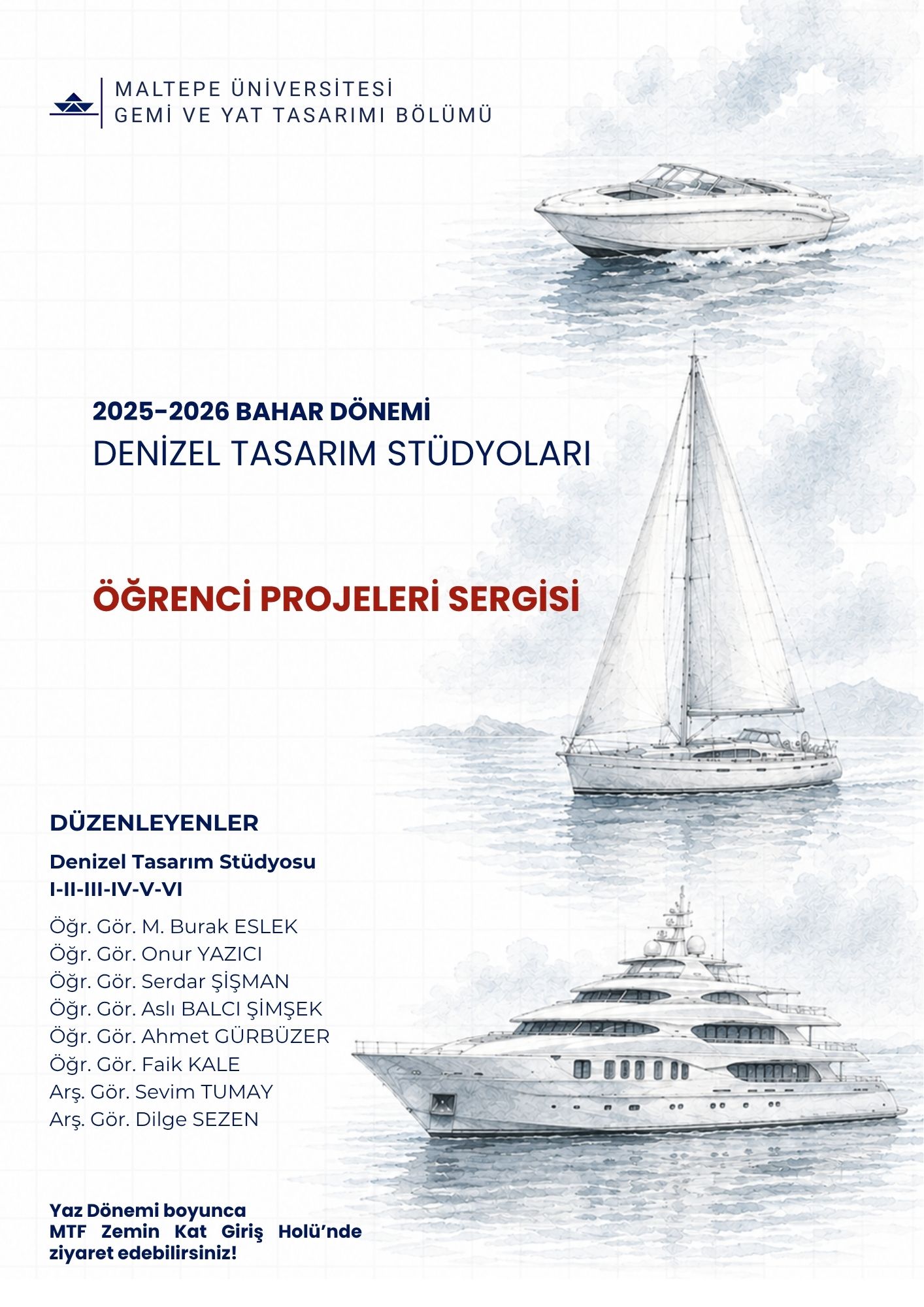 SERGİ: 2025-2026 BAHAR DÖNEMİ DENİZEL TASARIM STÜDYOLARI ÖĞRENCİ PROJELERİ